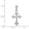 925 Sterling Silver Rhodium-Plated Cubic Zirconia Cross Pendant QC3358