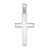 10k White Gold Polished Cross Pendant 10C3785W