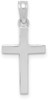 10k White Gold Polished Cross Pendant 10C3785W