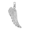 14k White Gold Angel Wing Pendant