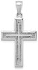 14k White Gold Cross Pendant