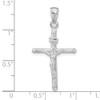 14k White Gold Crucifix Pendant K9606W