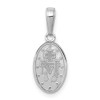 14k White Gold Miraculous Medal Pendant