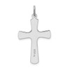 Rhodium-Plated 925 Sterling Silver Enamel Cross Pendant