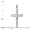 14k White Gold Inri Crucifix Pendant XR502