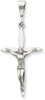 14k White Gold Passion Crucifix Pendant