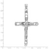 14k White Gold Crucifix Pendant K3736