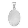 14k White Gold Polished and Satin St. Anthony Medal Pendant XR1290