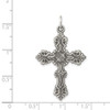 925 Sterling Silver Antiqued Cross Pendant QC3359