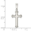 925 Sterling Silver Polished Cross Pendant QC9045