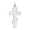 925 Sterling Silver Polished Eastern Orthodox Cross Pendant