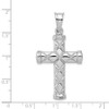 Rhodium-Plated 925 Sterling Silver Hollow Latin Cross Pendant QC5416