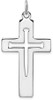 Rhodium-Plated 925 Sterling Silver Latin Cross Pendant QC5855