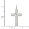 925 Sterling Silver Diamond-Cut Cross Pendant QC1848