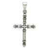 925 Sterling Silver Antiqued Cross Pendant QC3267