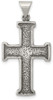925 Sterling Silver Antiqued Cross Pendant QC3271