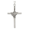 925 Sterling Silver Antiqued Cross Pendant QC6608