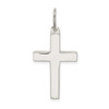 925 Sterling Silver Polished Cross Pendant QC5831