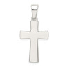 925 Sterling Silver Polished Cross Pendant QC7220
