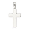 925 Sterling Silver Polished Cross Pendant QC7299