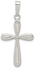 925 Sterling Silver Polished Latin Cross Pendant