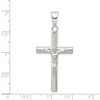 925 Sterling Silver Polished Hollow Crucifix Cross Pendant QC8280