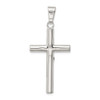 925 Sterling Silver Polished Hollow Crucifix Cross Pendant QC8280