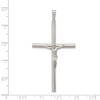 925 Sterling Silver Polished Hollow Crucifix Pendant QC8278