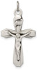 925 Sterling Silver Antiqued Inri Crucifix Pendant QC5437
