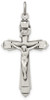 925 Sterling Silver Antiqued Crucifix Pendant QC3402
