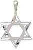 925 Sterling Silver Star Of David Pendant QC544