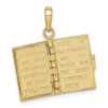 10k Yellow Gold Lords Prayer Bible Pendant