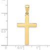 10k Yellow Gold Polished Cross Pendant 10D3495