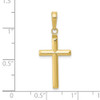 10k Yellow Gold Reversible Latin Cross Pendant