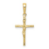 10k Yellow Gold Inri Hollow Crucifix Pendant