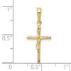 10k Yellow Gold Inri Hollow Crucifix Pendant