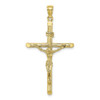 10k Yellow Gold Textured Crucifix Pendant