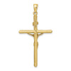 10k Yellow Gold Textured Crucifix Pendant
