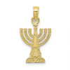 10k Yellow Gold Menorah Pendant