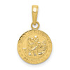 10k Yellow Gold Saint Christopher Medal Pendant