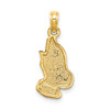 14k Yellow Gold 2-D Praying Hands Pendant