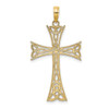 14k Yellow Gold Polished Celtic Knot Cross Pendant