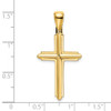 14k Yellow Gold Polished Cross Pendant K8501