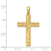 14k Yellow Gold Nugget Cross Pendant XR1834