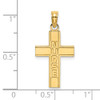 14k Yellow Gold Nurse Cross Pendant