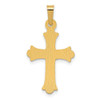 14k Yellow Gold Two-Tone Polished INRI Crucifix Cross Pendant