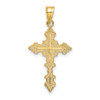 14k Yellow Gold Crucifix with Fancy Edges Pendant