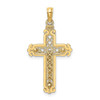 14k Yellow Gold Fancy Crucifix Pendant