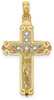 14k Yellow Gold Fancy Crucifix Pendant