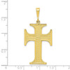 10k Yellow Gold Cross Pendant 10C314